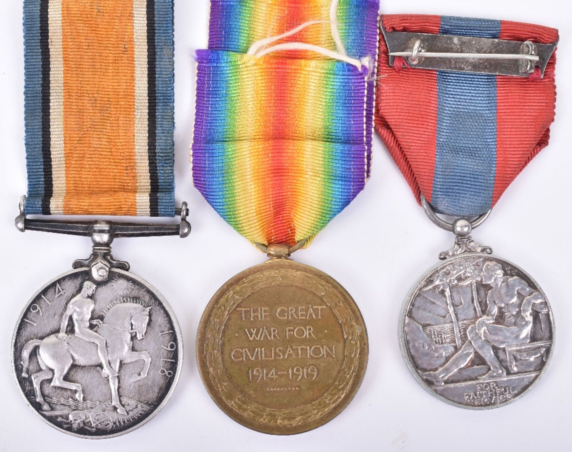 Great War British Officers Allied Victory Medal 10th London Regiment - Image 4 of 4