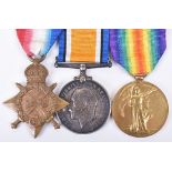 Great War British 1914-15 Star Medal Trio 10th London Regiment