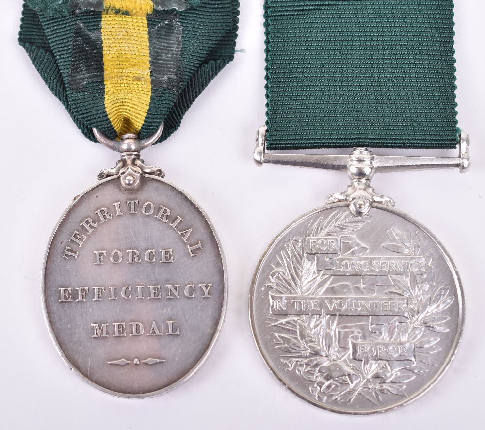Edward VII Territorial Force Efficiency Medal and Volunteer Force Long Service Medal, 10th London Re - Image 3 of 3