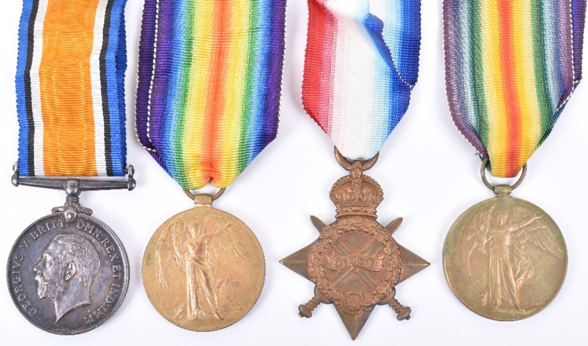 2x Great War Medal Pairs of London Regiment Interest