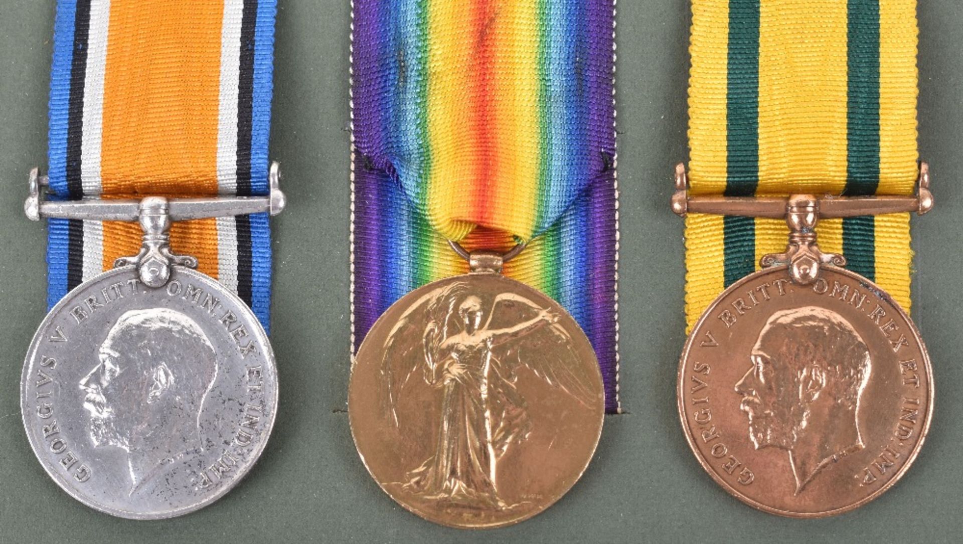 Great War Territorial Force War Medal Group of Three Devonshire Regiment