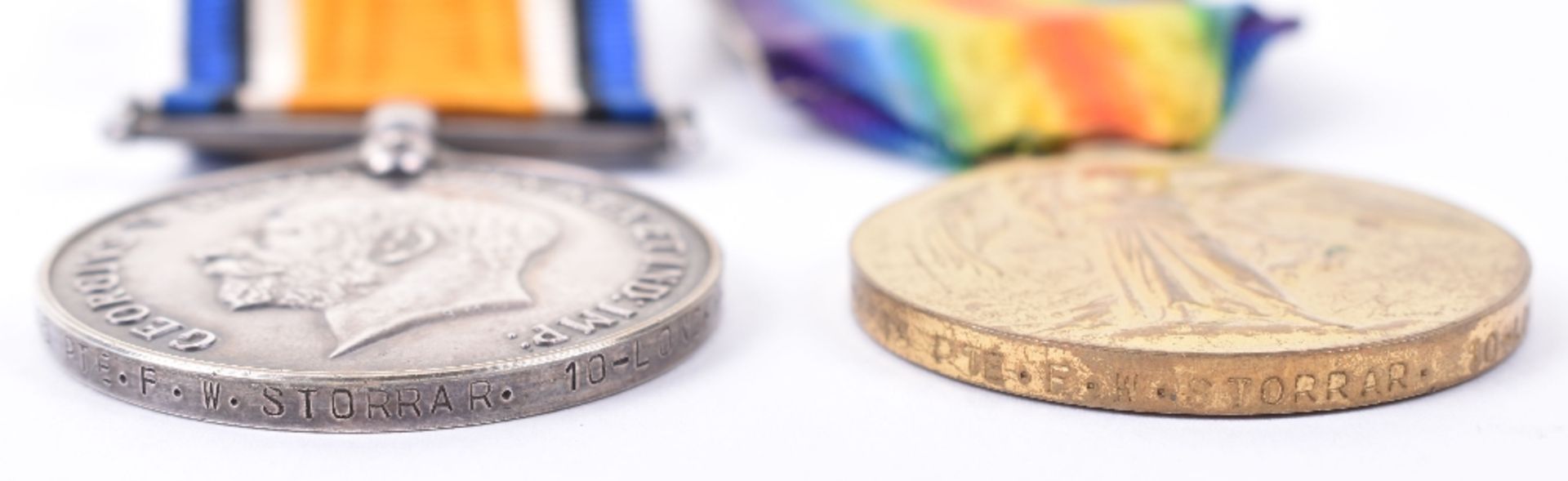 Great War Medal Pair 10th London Regiment - Image 5 of 9