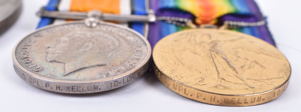 Great War Casualty Medal Pair and Memorial Plaque 10th London Regiment - Image 3 of 5