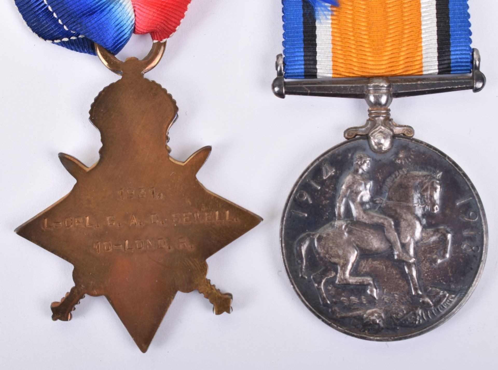 Great War Third Battle of Gaza Casualty Medal Group 10th London Regiment - Image 7 of 9
