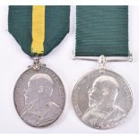Edward VII Territorial Force Efficiency Medal and Volunteer Force Long Service Medal, 10th London Re