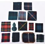 Selection of Scottish Tartan Badge Backings and Formation Signs