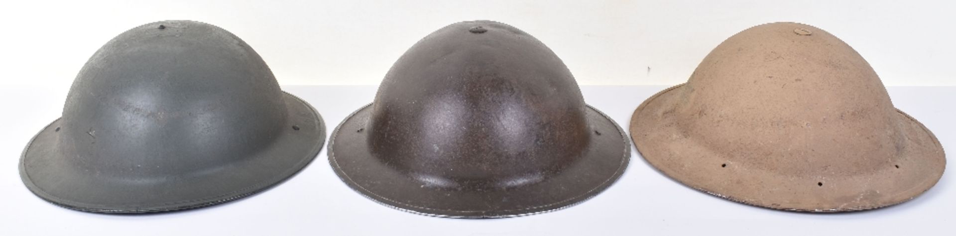 3x WW2 Steel Helmets