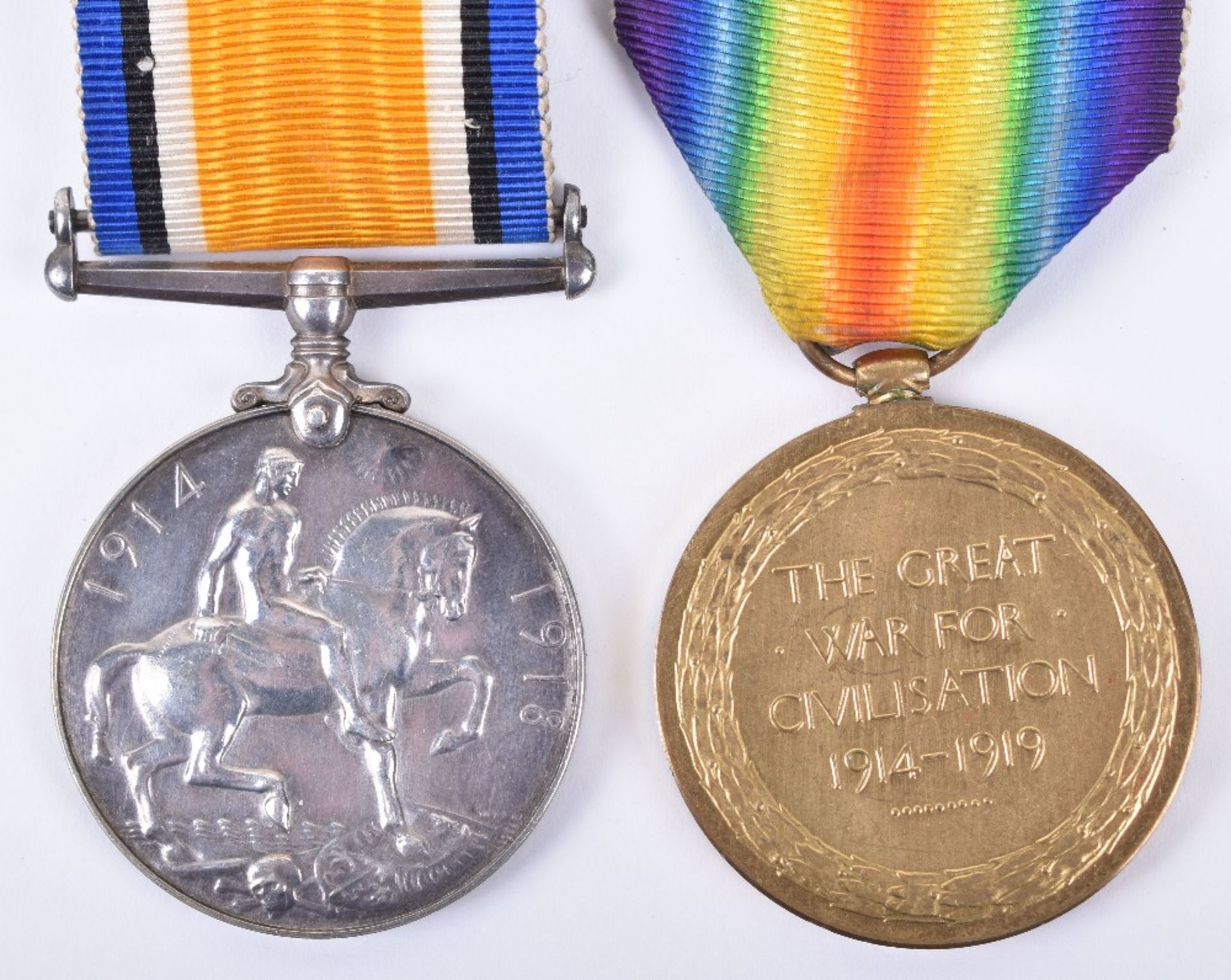 Great War Medal Pair 10th London Regiment - Image 6 of 9