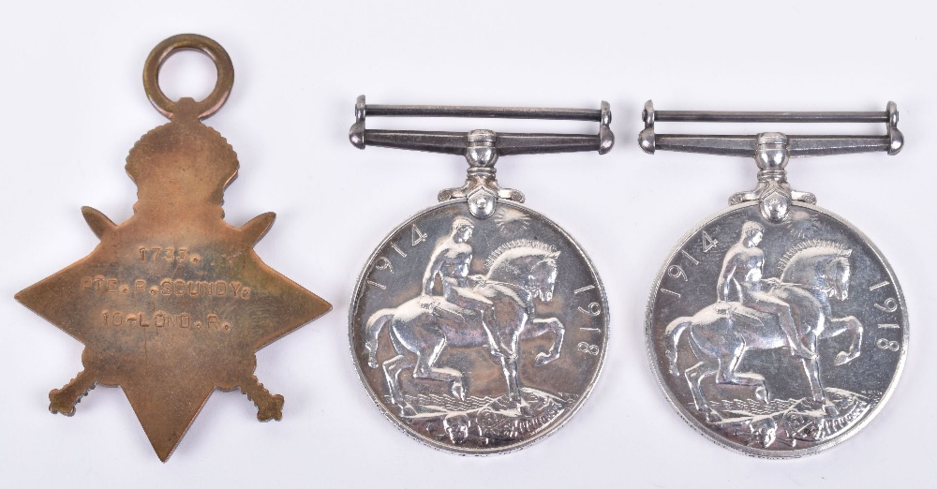 Great War Medals of the Soundy Family, 10th London Regiment and Royal Engineers - Image 3 of 3