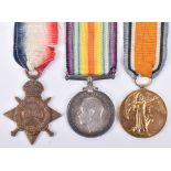 Great War British 1914-15 Star Medal Trio 10th London Regiment
