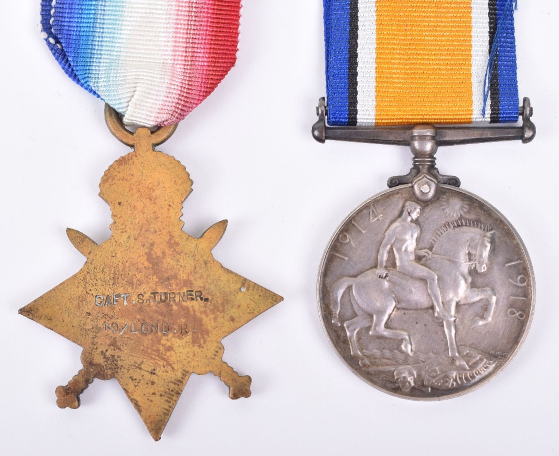 2x Great War Medals Awarded to Officers of the 10th London Regiment - Image 5 of 5