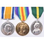 Great War Territorial Force Efficiency Medal Trio 10th London Regiment
