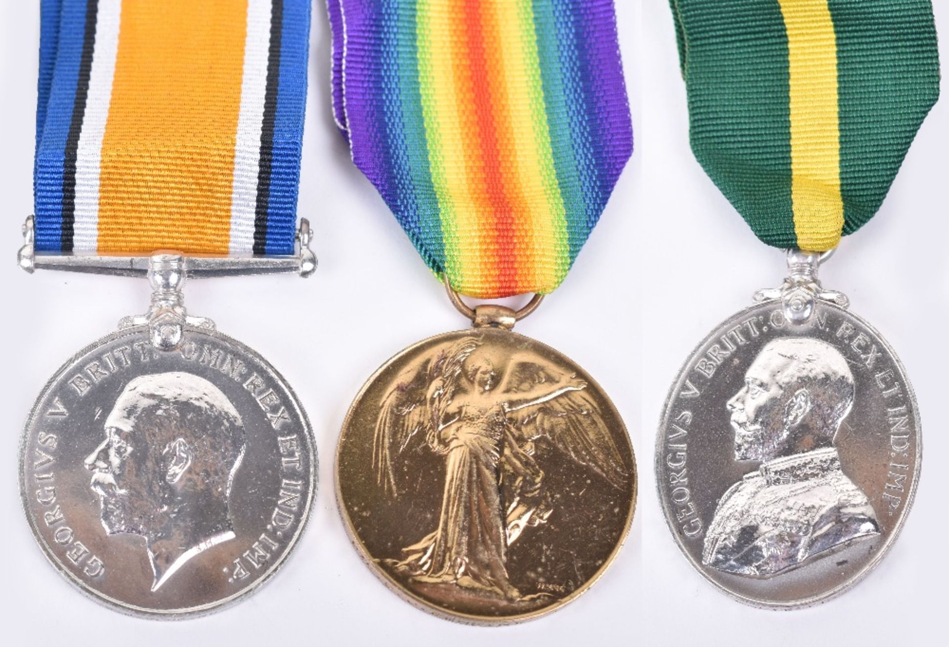 Great War Territorial Force Efficiency Medal Trio 10th London Regiment