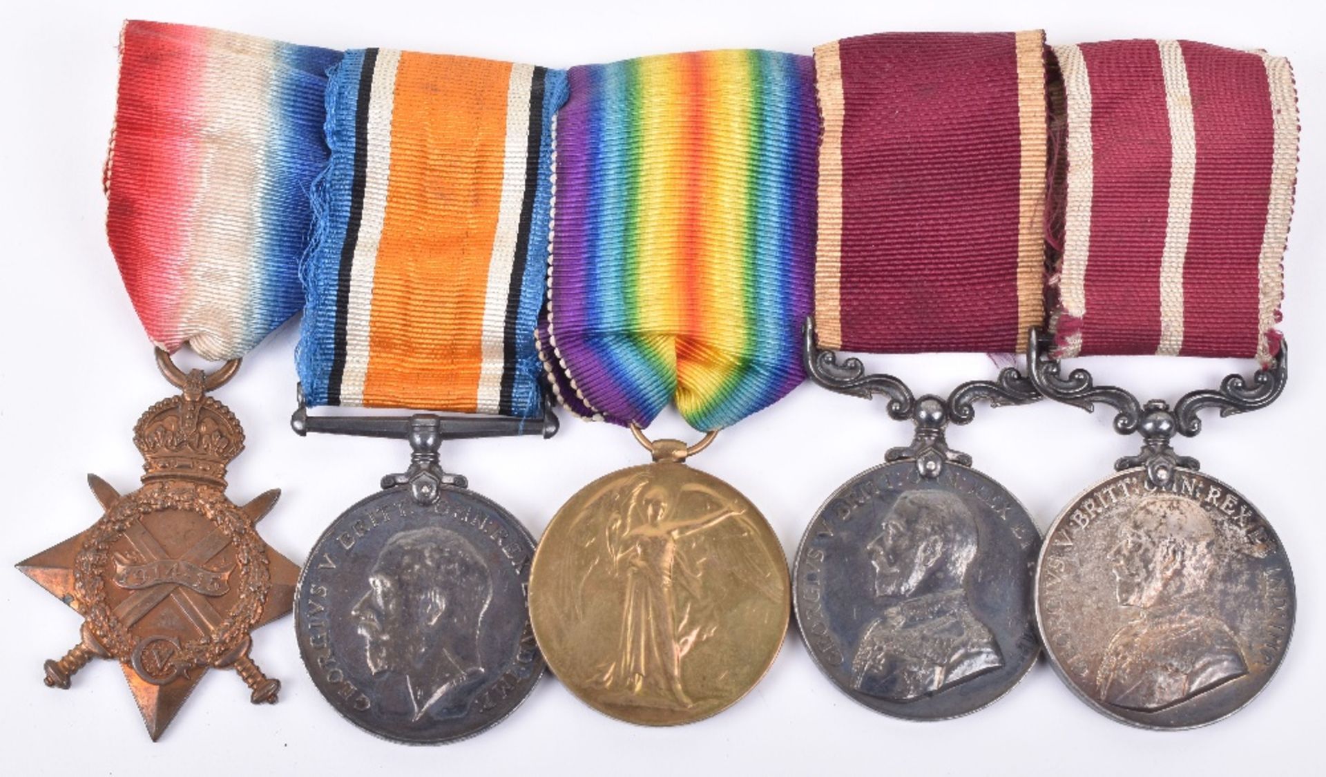 Rare Great War East Africa Campaign Meritorious Service Medal (M.S.M) Group of Five Royal Garrison A