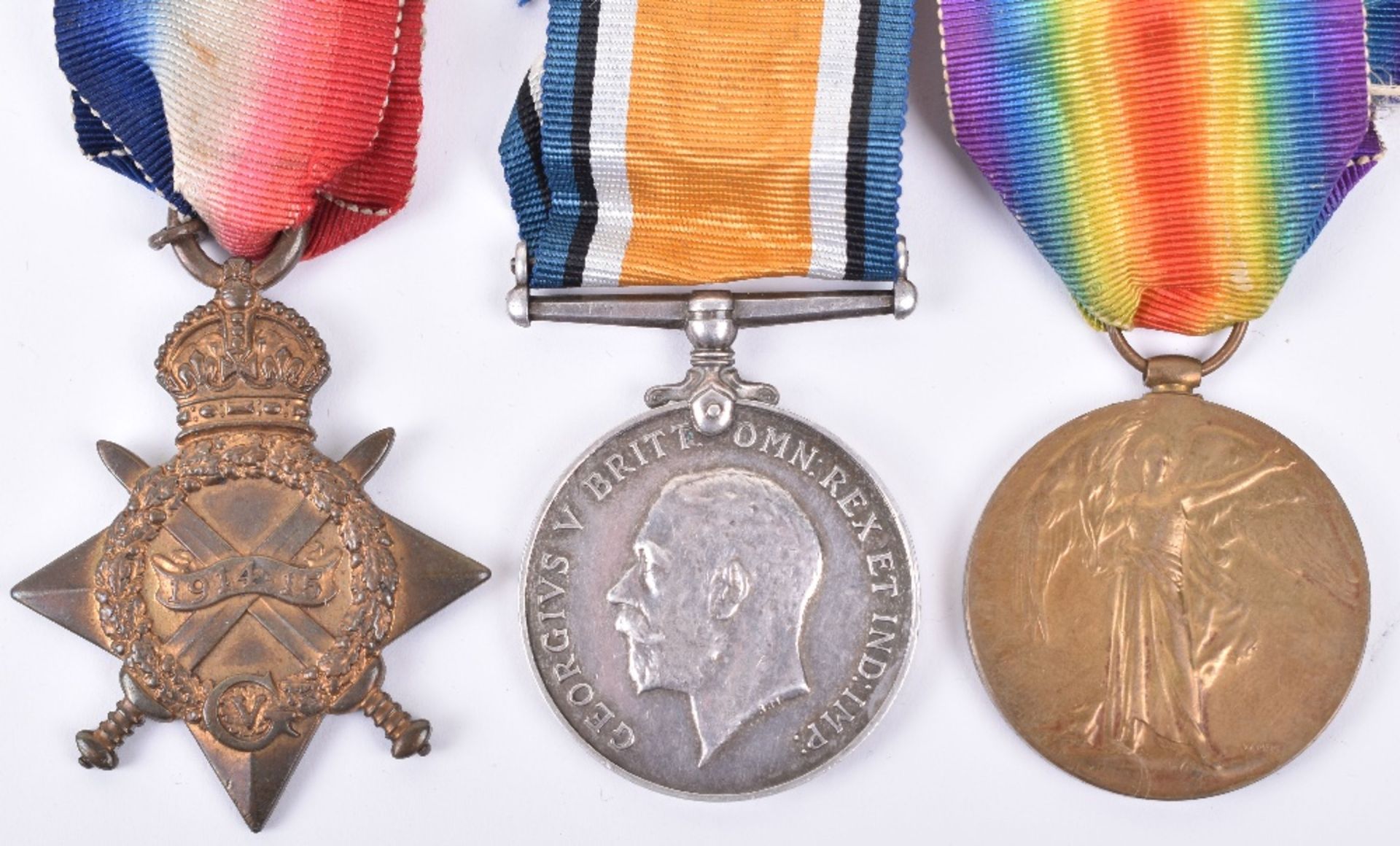 Great War British 1914-15 Star Medal Trio 10th London Regiment