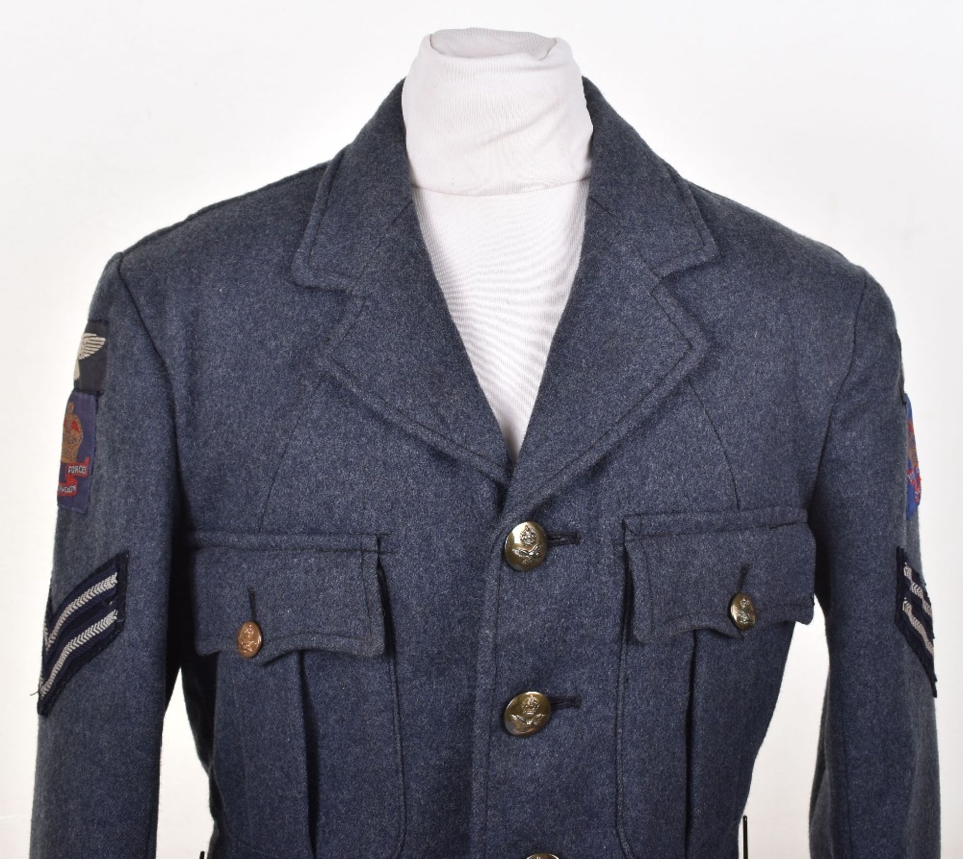 Scarce Royal Air Force Other Ranks Tunic with Insignia for British Commonwealth Occupation Force Jap - Image 6 of 10