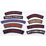 Grouping of Commando Cloth Shoulder Titles