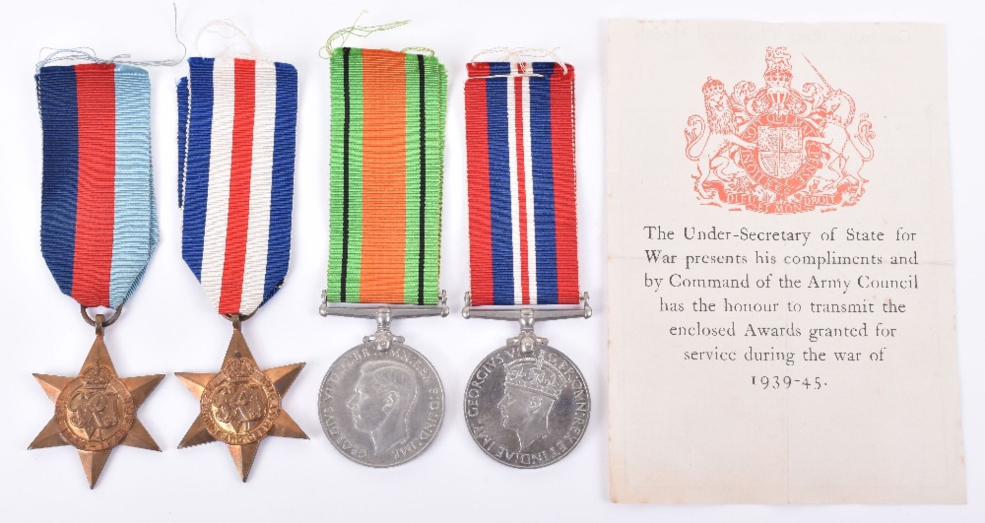 WW2 British North West Europe Campaign Medal Group of Four - Image 2 of 4