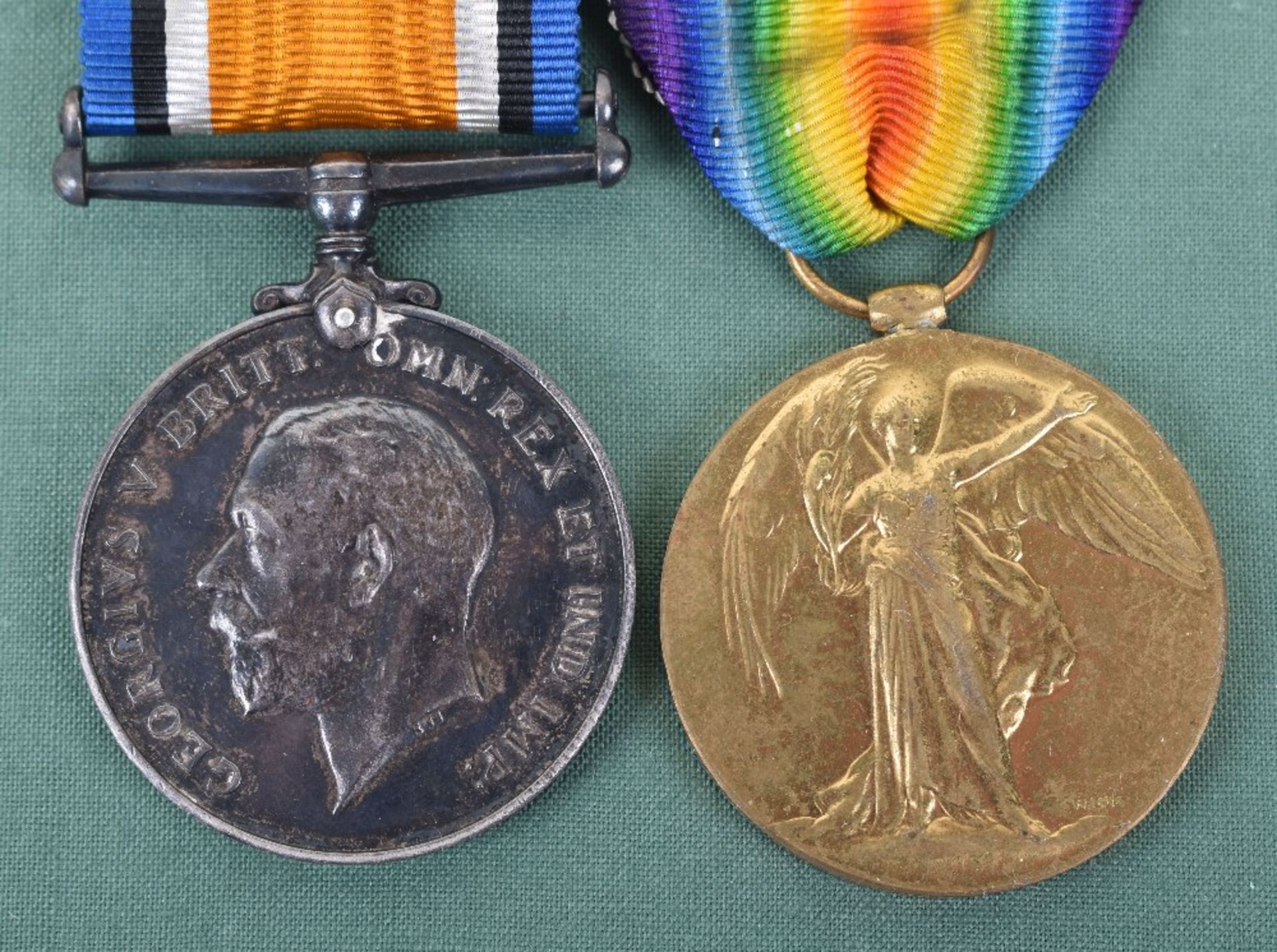 Great War Casualty Medal Pair and Memorial Plaque 10th London and Labour Corps - Image 2 of 7