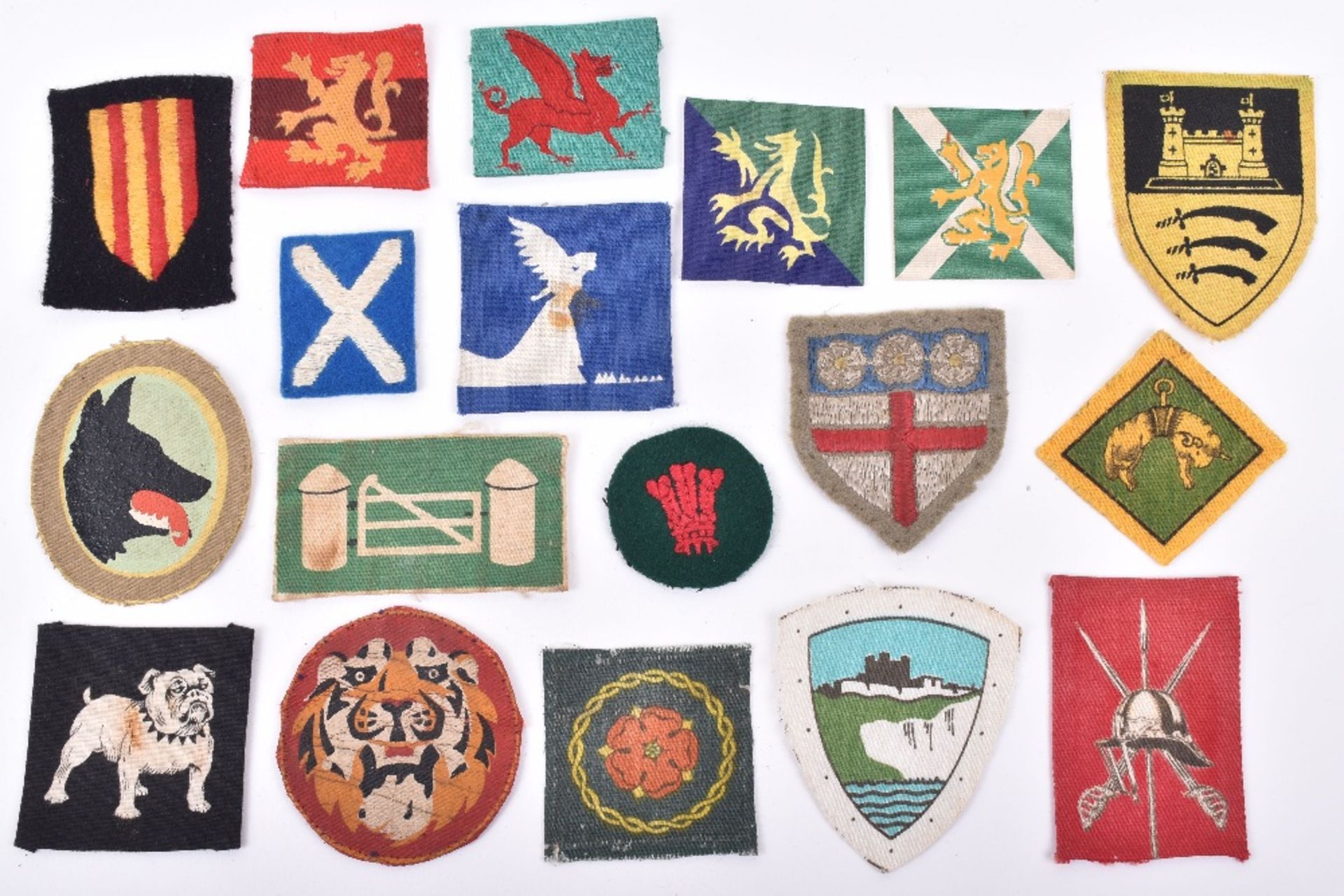 Selection of WW2 British Districts Formation Signs