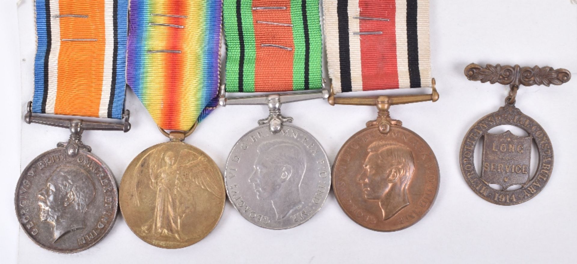 Great War and Special Constabulary Medal Group of Five, Late 10th London Regiment