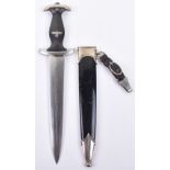 Third Reich SS Enlisted Mans Dress Dagger by F Herder