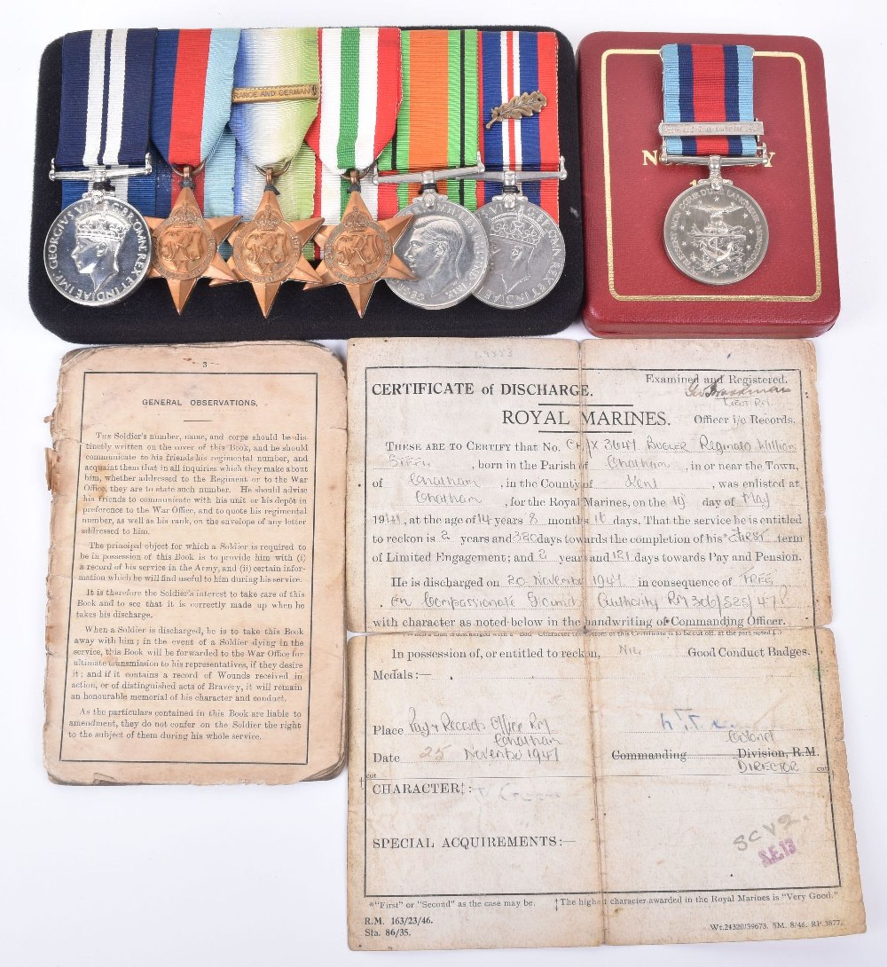 WW2 Royal Marines Distinguished Service Medal Group of Six - Image 2 of 30