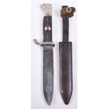 Third Reich Hitler Youth Boys Dagger by H & F Lauterjung