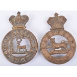 2x Victorian Other Ranks Glengarry Badges