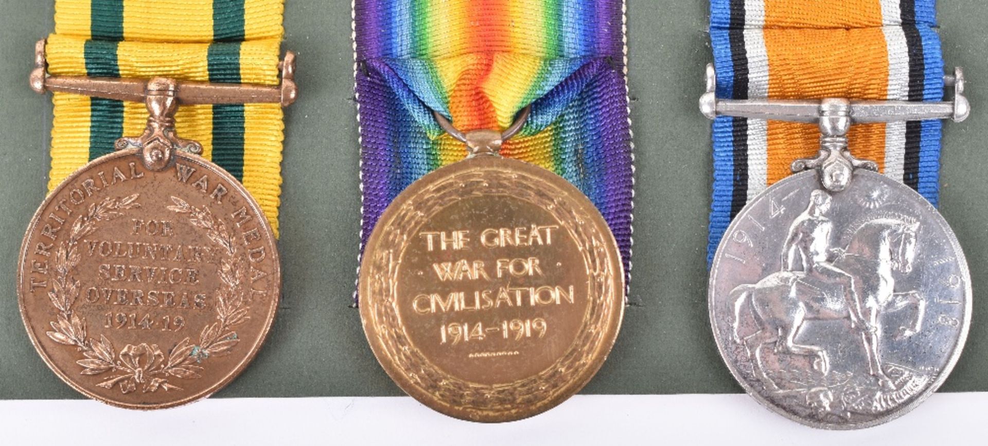 Great War Territorial Force War Medal Group of Three Devonshire Regiment - Image 6 of 6