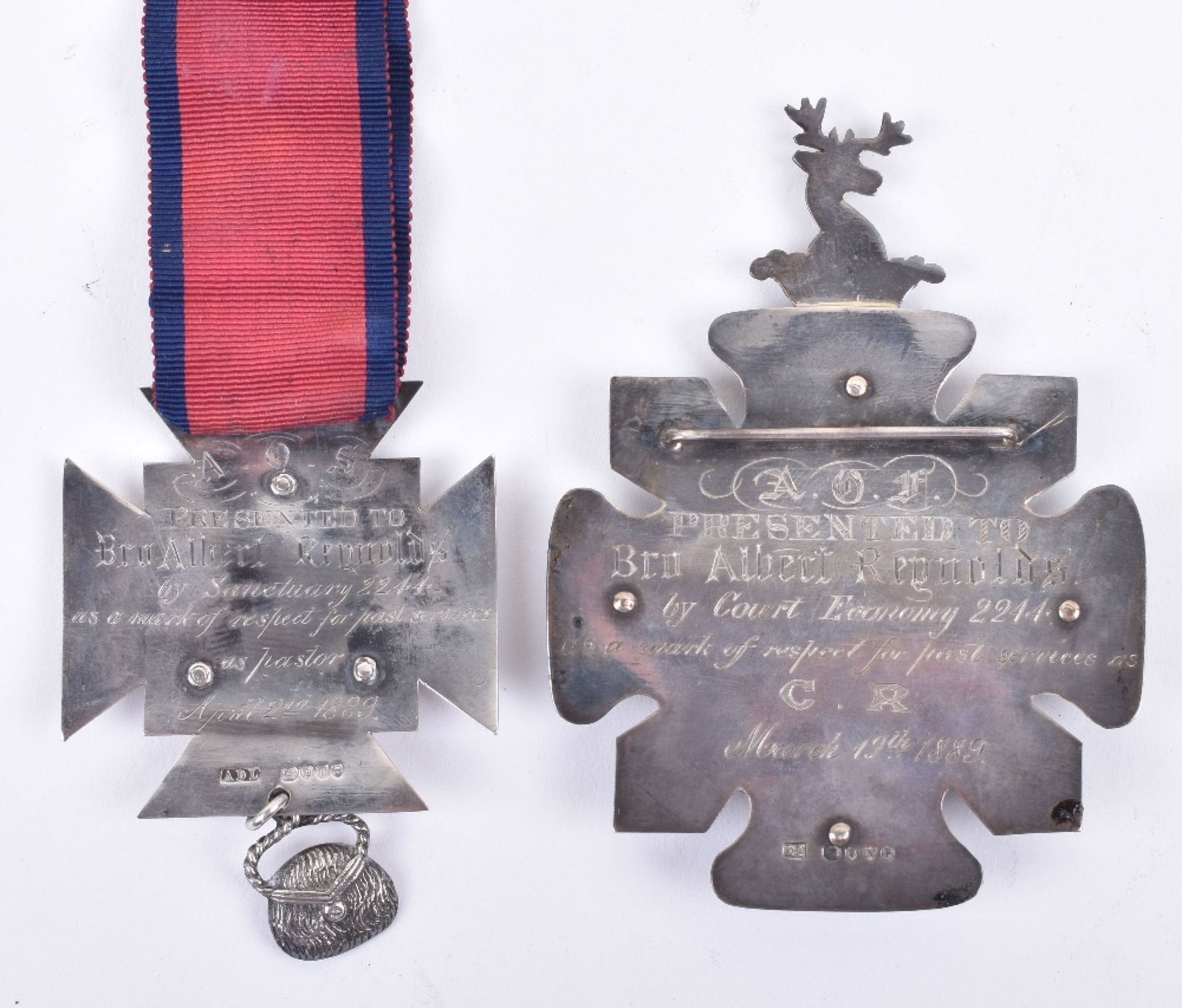 Great War Medals and Ancient Order of Foresters Regalia, Royal Sussex Regiment - Image 4 of 8