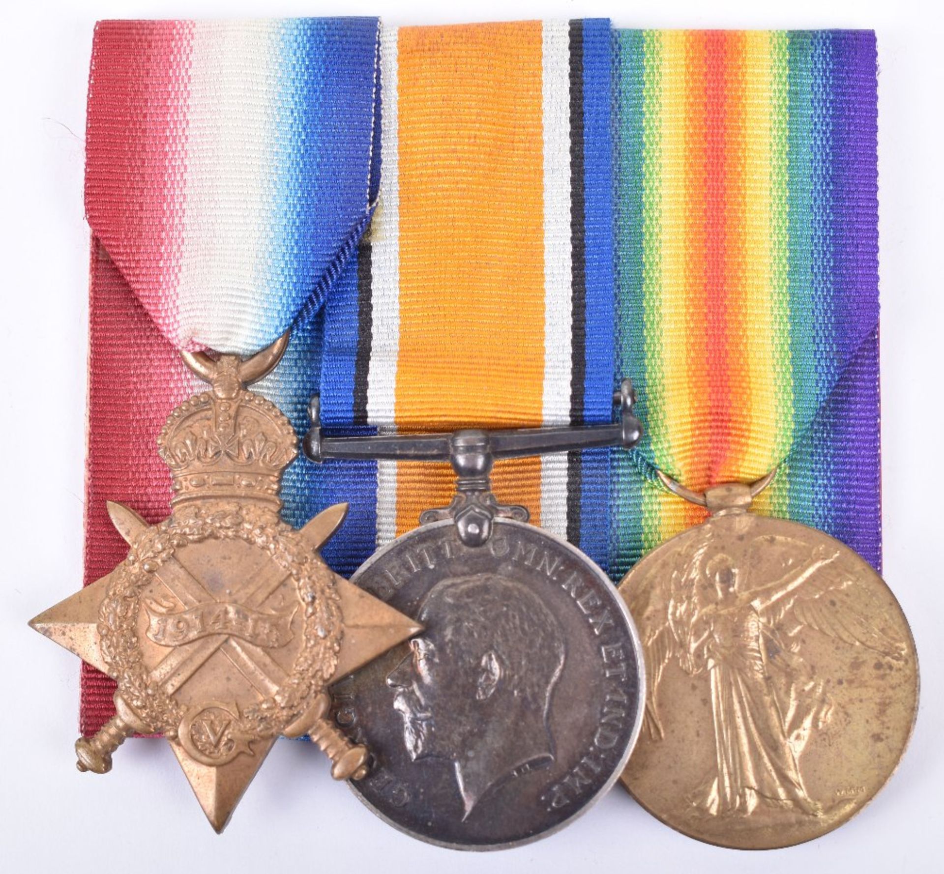 Great War British Officers 1914-15 Star Medal Trio 10th London Regiment