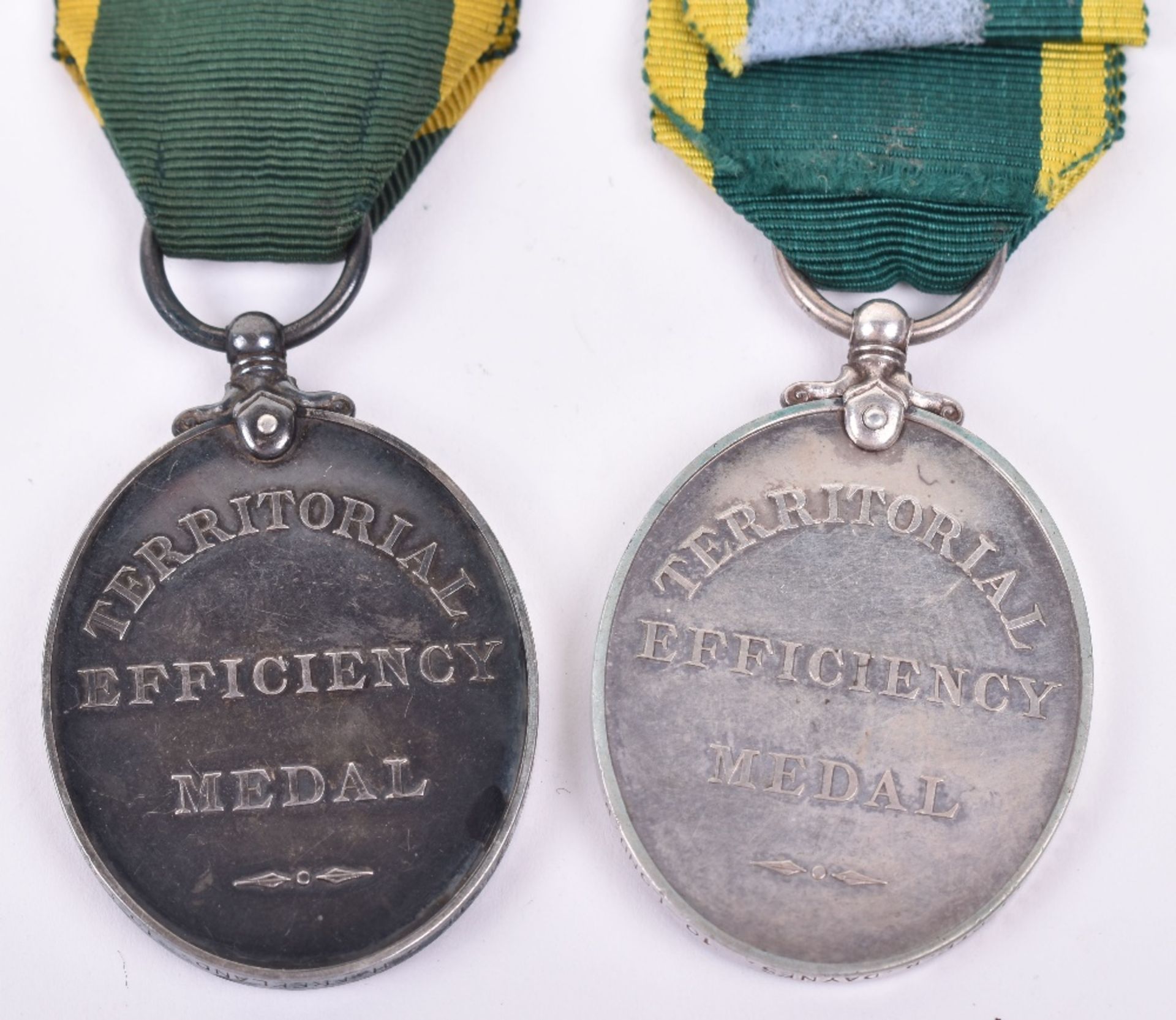2x George V Territorial Efficiency Medals 10th London Regiment - Image 3 of 3