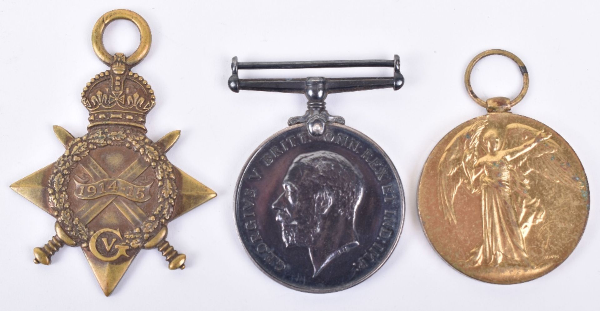 Great War 1914-15 Star Medal Trio 10th London Regiment - Image 2 of 4