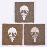 3x Variations of WW2 Parachute Qualified “Lightbulb” Badges