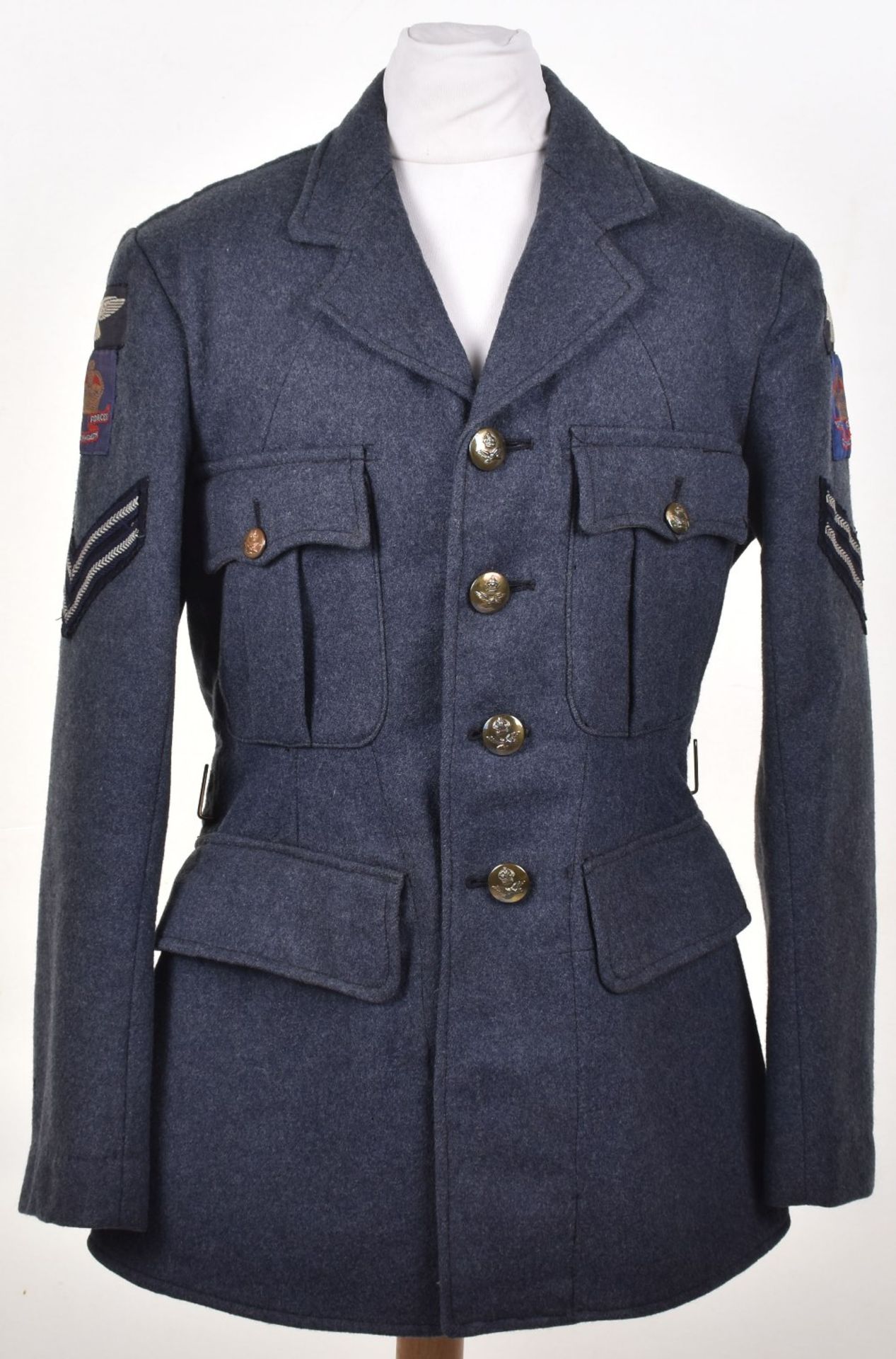 Scarce Royal Air Force Other Ranks Tunic with Insignia for British Commonwealth Occupation Force Jap - Image 10 of 10