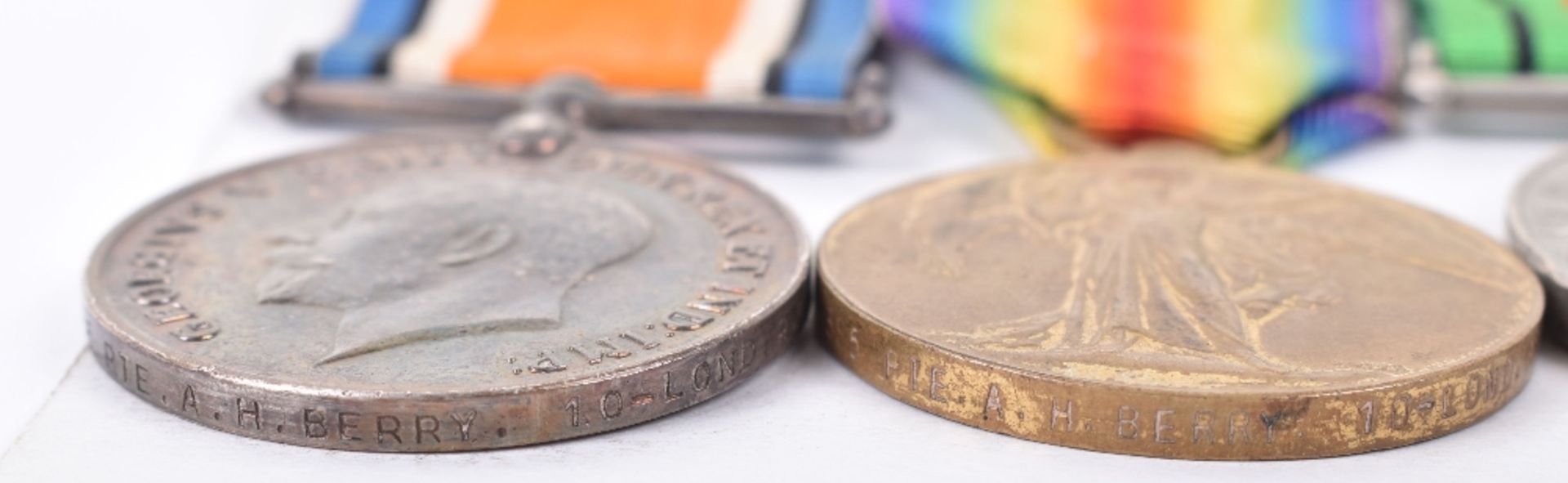 Great War and Special Constabulary Medal Group of Five, Late 10th London Regiment - Image 3 of 5