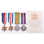 WW2 British North West Europe Campaign Medal Group of Four