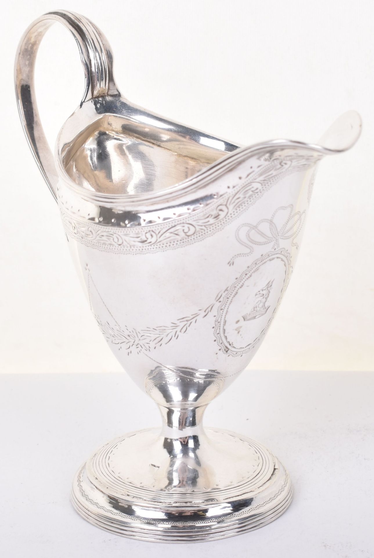 A George III silver cream jug, James Sutton, London 1793 - Image 8 of 8