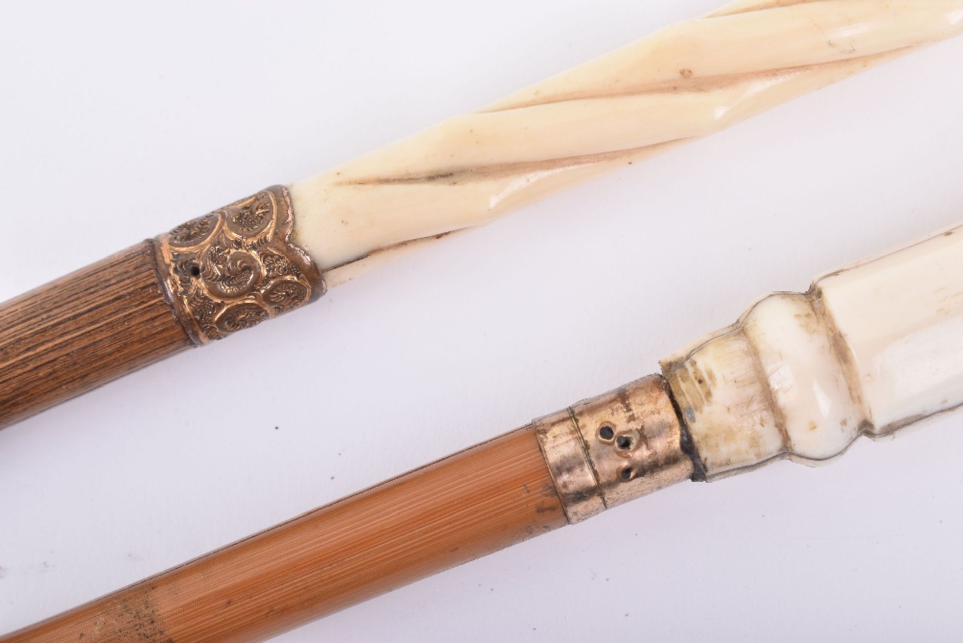 ^A 19th century ivory walking stick - Image 4 of 7