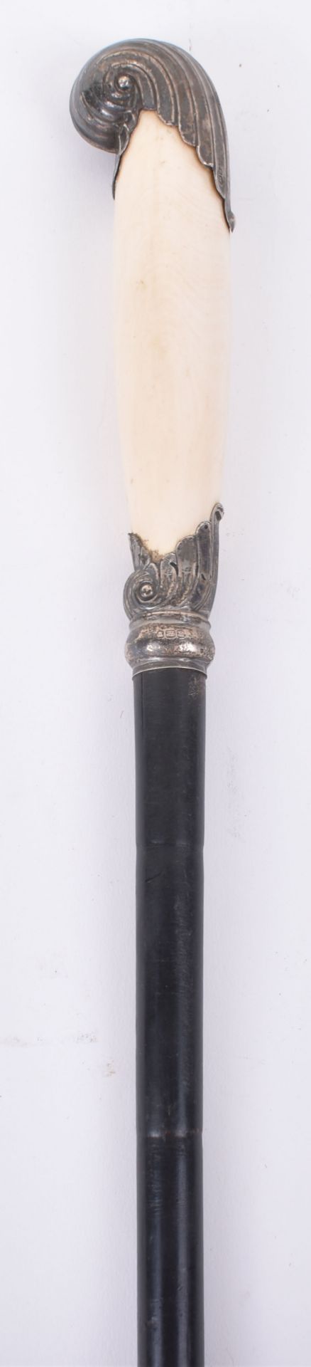 ^A fine Edward VII silver and ivory walking stick, Sheffield 1905 - Image 11 of 13