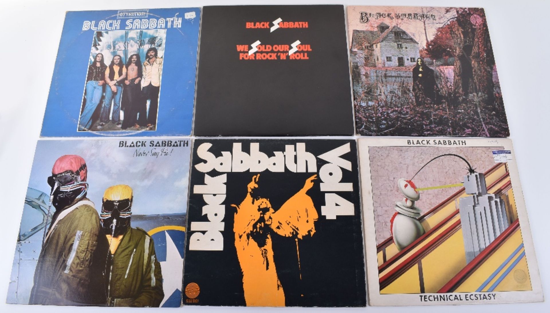 Six Black Sabbath LP’s