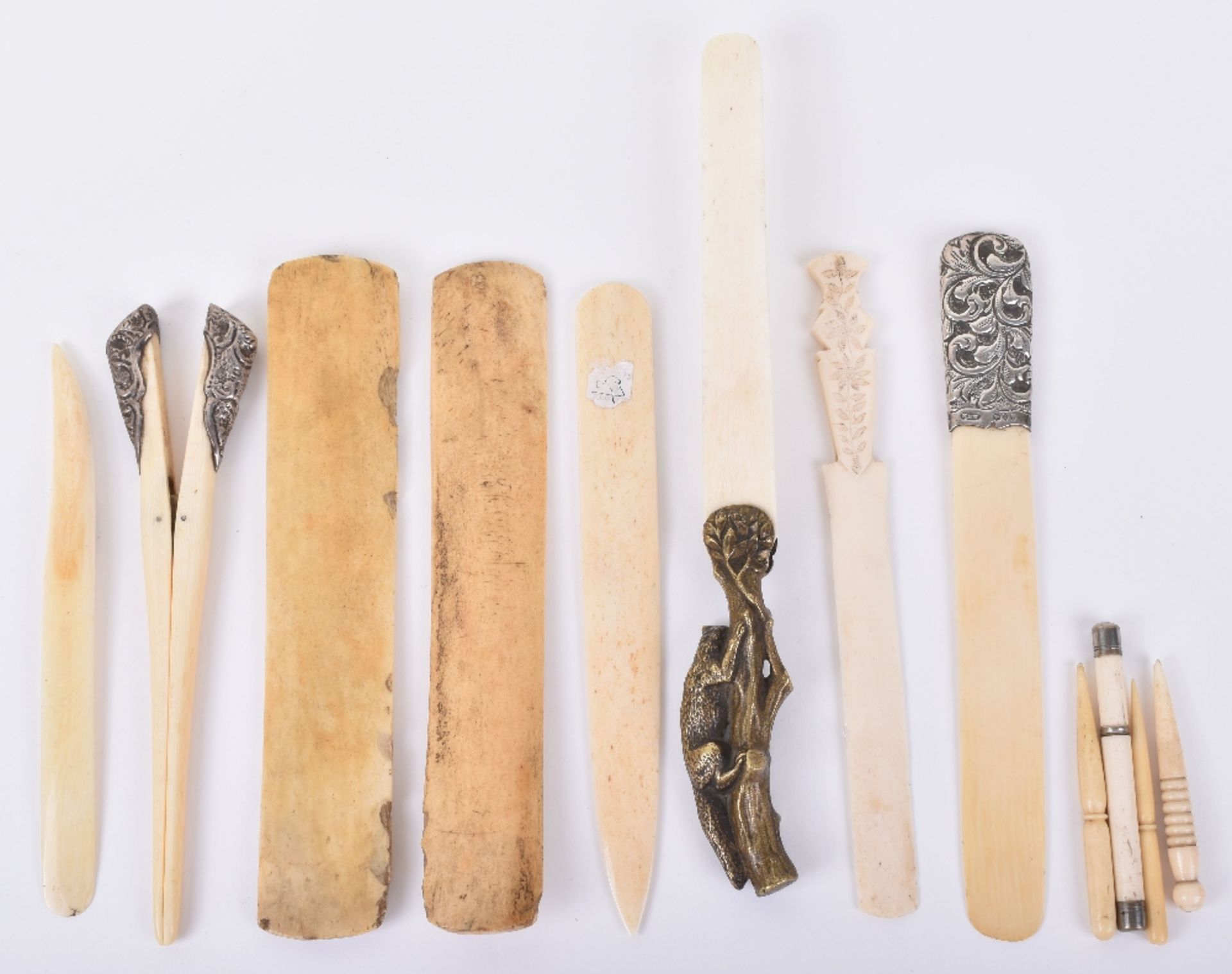 ^18th, 19th and early 20th century hair tongs, page turners, tooth picks - Image 2 of 2