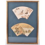 ^Two 19th century Chinese paintings on whalebone