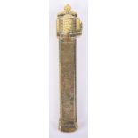 A 19th century Persian brass Qalamdan scribes divit