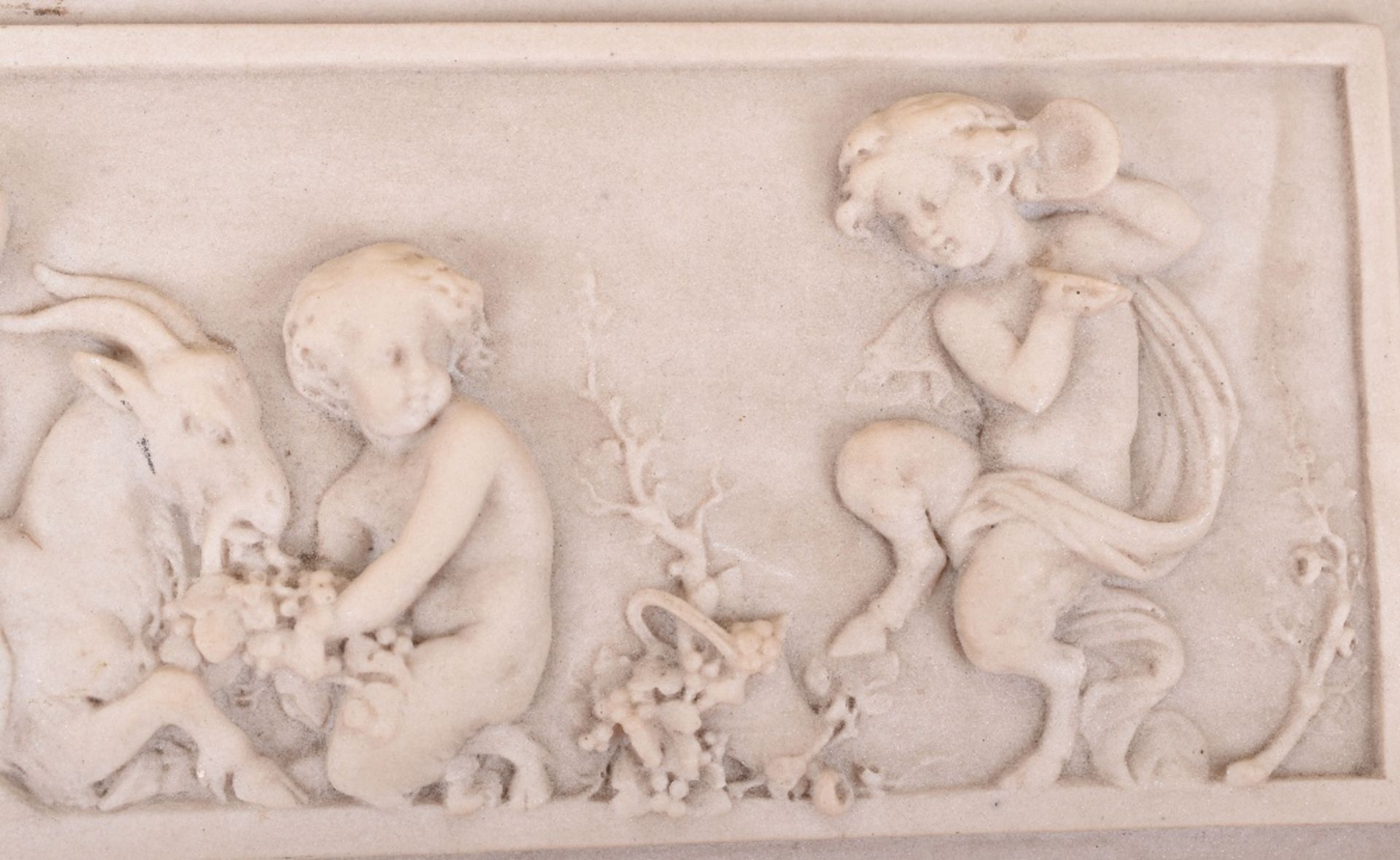 A late 19th century French alabaster wall panel - Image 4 of 5