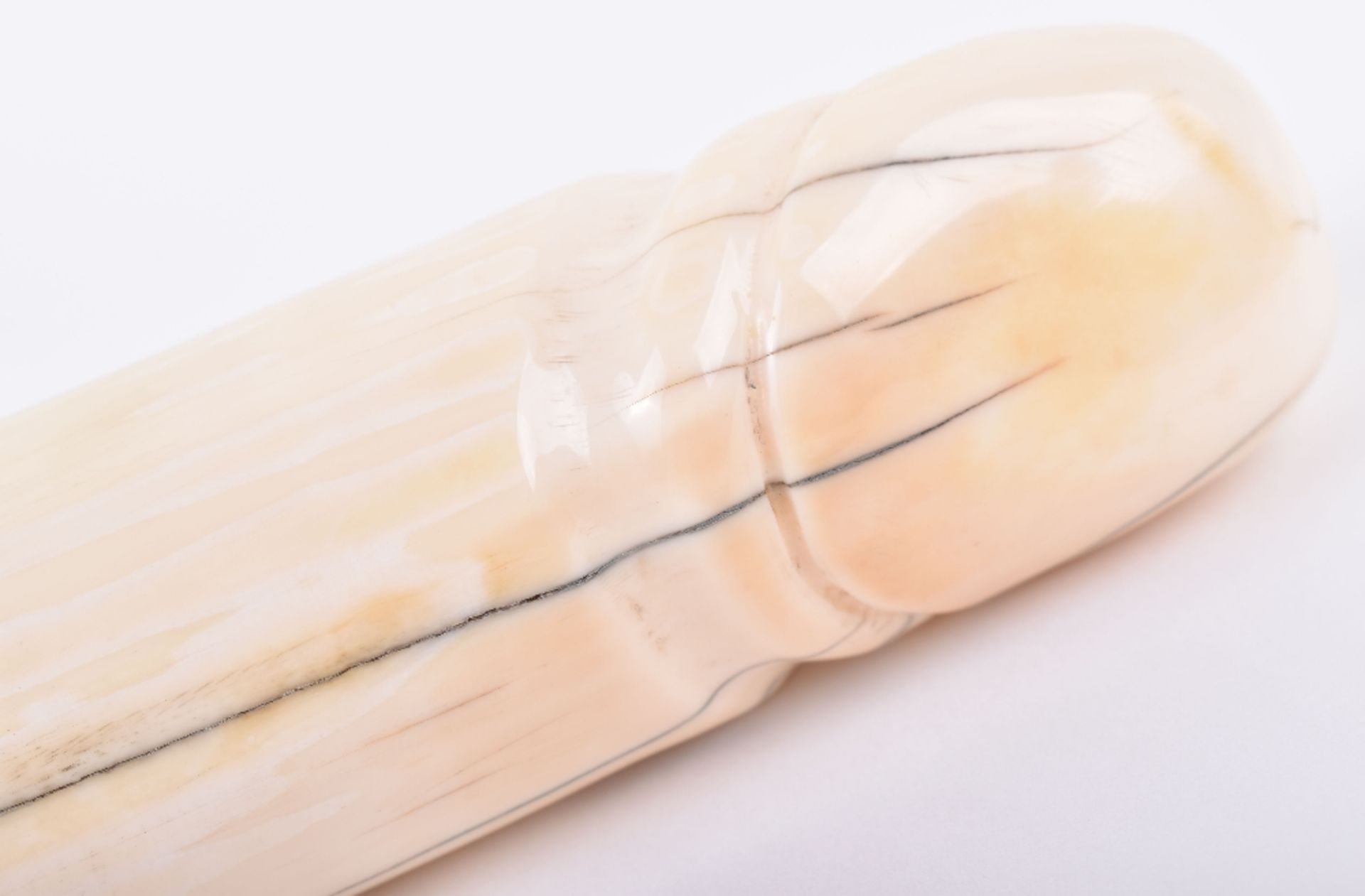 ^A 19th century carved ivory phallus erotica figure - Image 3 of 6