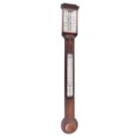 A 19th century rosewood stick barometer, Winter Optician, Newcastle Upon Tyne