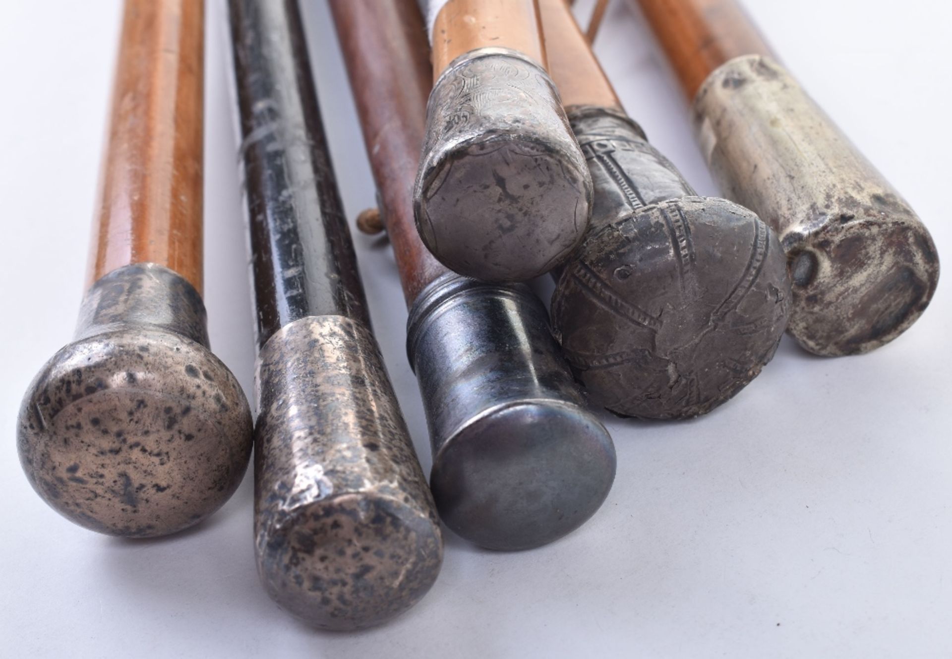 Three 19th/early 20th century silver topped walking sticks - Image 5 of 5