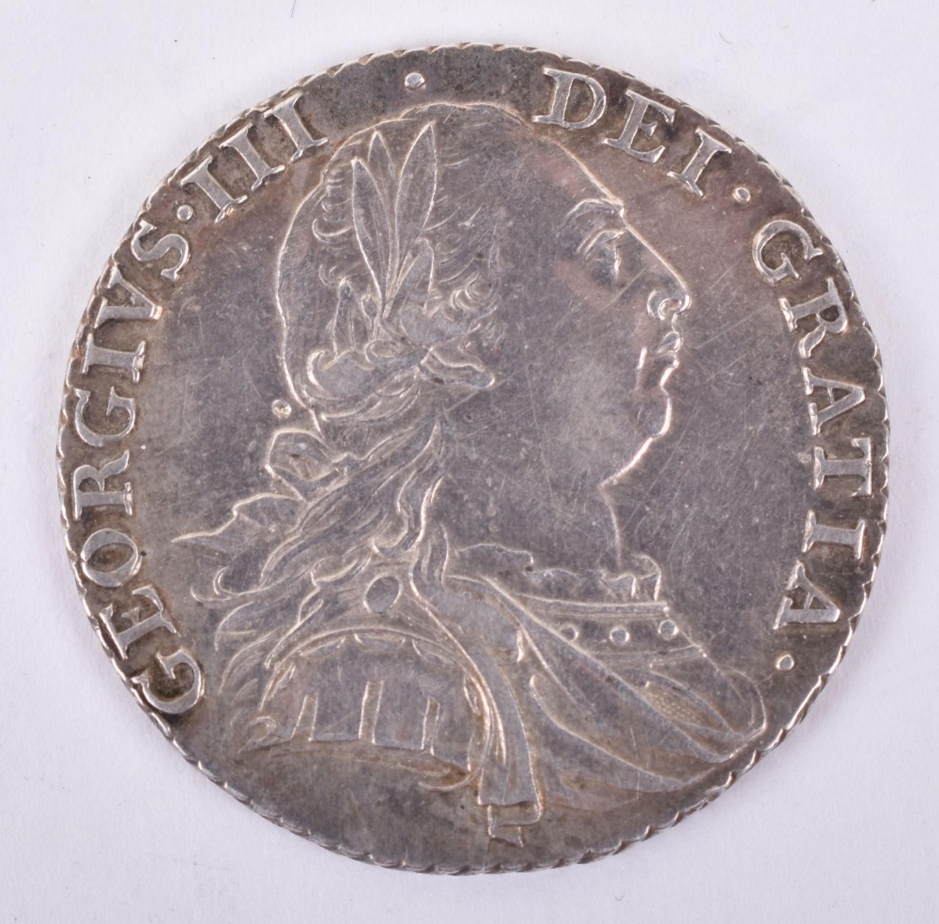 George III, Shilling 1787 WITHOUT HEARTS